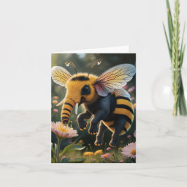 Elephant Bee Blank Card Feiertagskarte