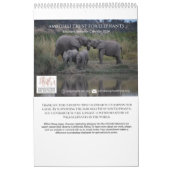 Elephant Behavior Calendar Kalender (Titelbild)