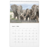 Elephant Behavior Calendar Kalender (Mär 2026)