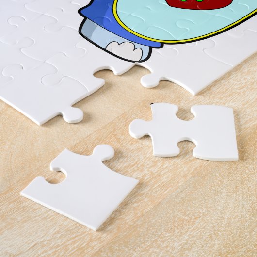 Elephant bei Impfung mit Spritze Puzzle (Seite)