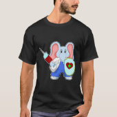 Elephant bei Impfung mit Spritze T-Shirt (Vorderseite)