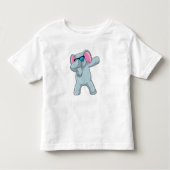 Elephant beim Hip Hop Dance Dab Kleinkind T-shirt (Vorderseite)