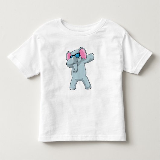 Elephant beim Hip Hop Dance Dab Kleinkind T-shirt (Vorderseite)