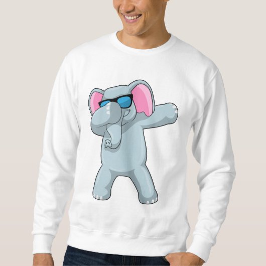 Elephant beim Hip Hop Dance Dab Sweatshirt (Vorderseite)