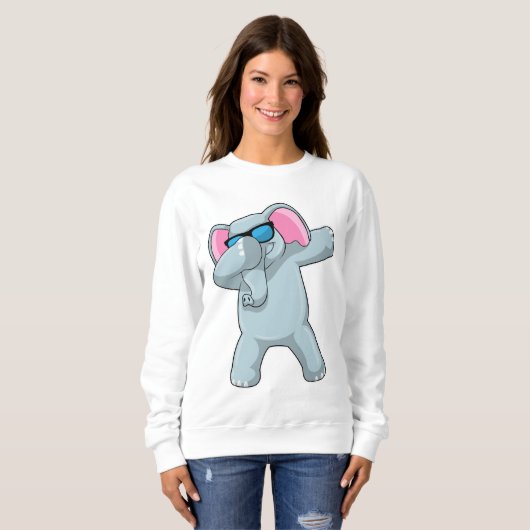 Elephant beim Hip Hop Dance Dab Sweatshirt (Vorne ganz)