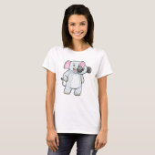 Elephant beim Strenght Training mit Dumbell T-Shirt (Vorne ganz)