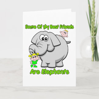 Elephant Best Friends Karte