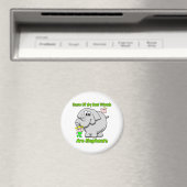 Elephant Best Friends Magnet (In Situ (Geschirrspüler))