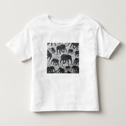 Elephant-Betonmuster Kleinkind T-shirt (Vorderseite)