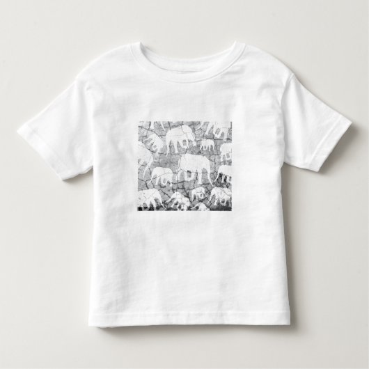 Elephant-Betonmuster Kleinkind T-shirt (Vorderseite)