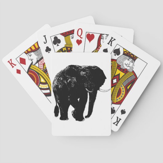 Elephant Bicycle Playing Cards Spielkarten (Rückseite)
