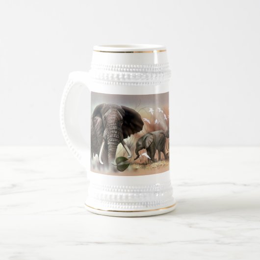 ELEPHANT BIERGLAS (Vorderseite Links)