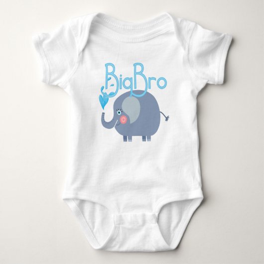 Elephant Big Bro Baby Strampler (Vorderseite)