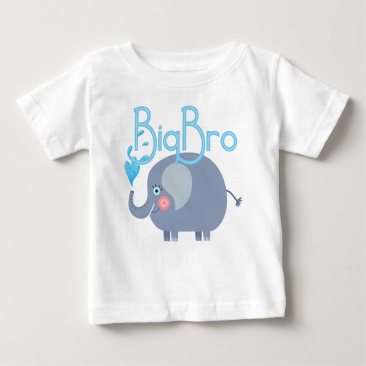 Elephant Big Bro Baby T-shirt (Vorderseite)