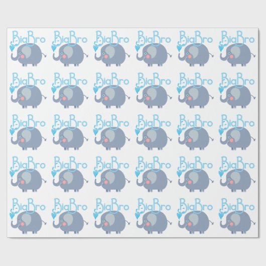 Elephant Big Bro Geschenkpapier (Flach)