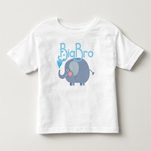 Elephant Big Bro Kleinkind T-shirt (Vorderseite)