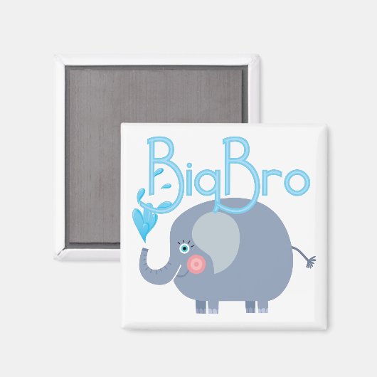 Elephant Big Bro Magnet (Vorderseite/Rückseite)