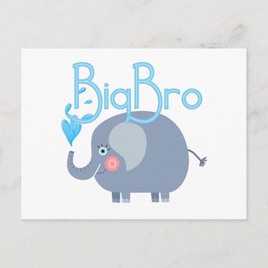 Elephant Big Bro Postkarte (Vorderseite)