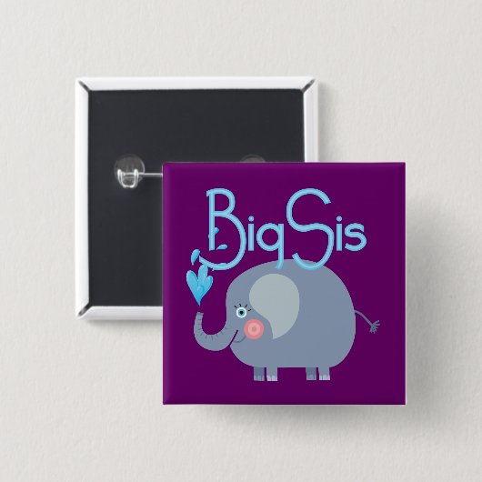 Elephant Big Sis Button (Vorne & Hinten)