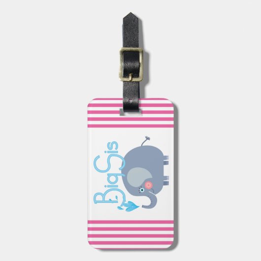 Elephant Big Sis Gepäckanhänger (Vorderseite vertikal)
