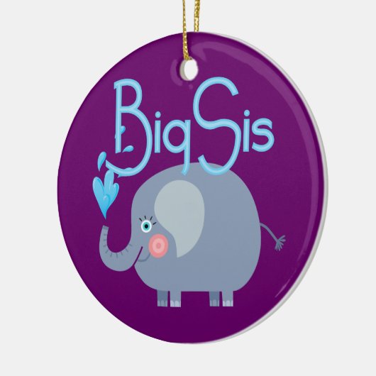 Elephant Big Sis Keramikornament (Links)