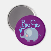 Elephant Big Sis Magnet (Vorderseite/Rückseite)