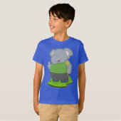 Elephant Billiard Queue T-Shirt (Vorne ganz)