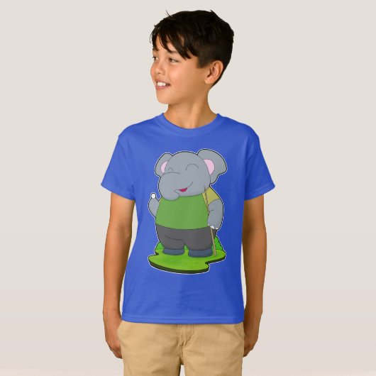 Elephant Billiard Queue T-Shirt (Vorne ganz)