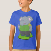 Elephant Billiard Queue T-Shirt (Vorderseite)