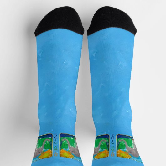 Elephant & Bird Crew Socks Socken (Oben)