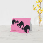 Elephant Birthday Card Karte (Gelbe Blume)