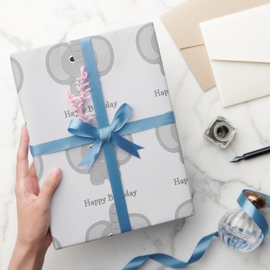 Elephant Birthday Geschenkpapier (Schenken)