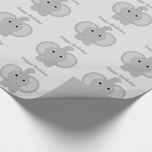 Elephant Birthday Geschenkpapier (Ecke)