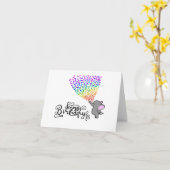 Elephant Birthday Karte (Gelbe Blume)