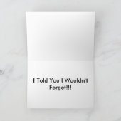 Elephant Birthday Karte (Innenseite)