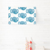 Elephant Birthday Kids Art Banner (InSitu)