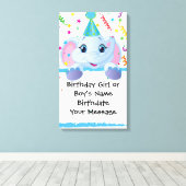 Elephant Birthday Memento Leinwanddruck (Insitu (Holzboden))