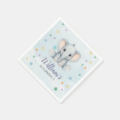 Elephant Birthday Party Serviette (Ecke)