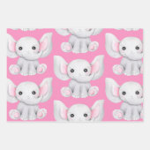 Elephant Birthday Wrapping Paper Sheets Geschenkpapier Set (Vorderseite 2)