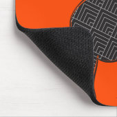 Elephant Black und Lava Red Mousepad (Ecke)