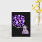 Elephant bläst Lila Löwen Überdosierung Awarene Karte (Gelbe Blume)