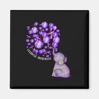 Elephant bläst Lila Löwen Überdosierung Awarene Magnet