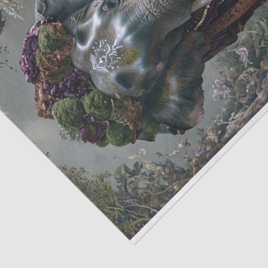 Elephant Blossom Seidenpapier (Ausschnitt)