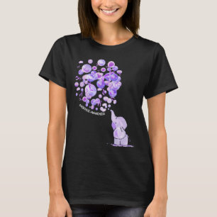 Elephant blowup Lila Balloons Überdosierung Aware T-Shirt