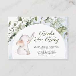 Elephant Blue Boy Green Books for Baby Begleitkarte
