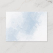 Elephant Blue Boy Greenerie Diaper Raffle Begleitkarte (Rückseite)