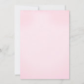 Elephant Blue Butterflies Pink Baby Dusche Einladung (Rückseite)