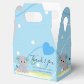 Elephant Blue Herz Balloon Gefälligkeitsbox Geschenkschachtel (Geöffnet)