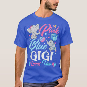 Elephant Blue Pink Gigi Lieben Sie Schwangerschaft T-Shirt