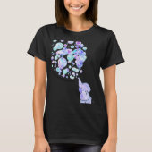 Elephant Blue Purple Balloons Suicide Prevention A T-Shirt (Vorderseite)